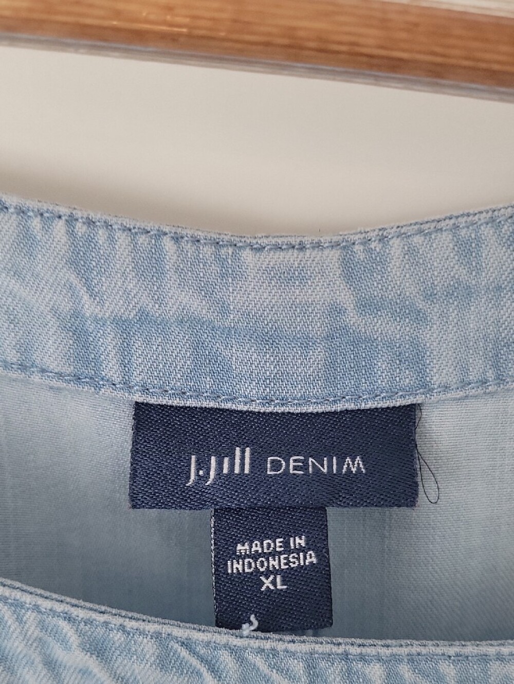 J. Jill Denim Light Blue Casual Tencel Midi Dress with Pockets - Picture 6 of 12